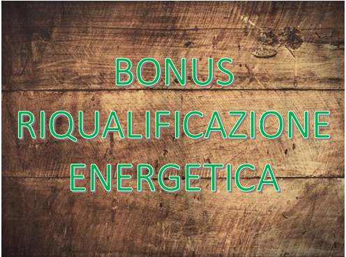 bonus riqualificazione energetica